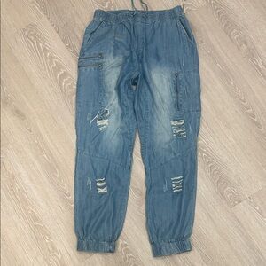 Vintage Havana Distressed Blue Jeans NWT